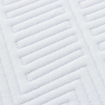 Materasso Bianco e Blu 140 x 200 cm Schiuma Memory in Gel - homemem39