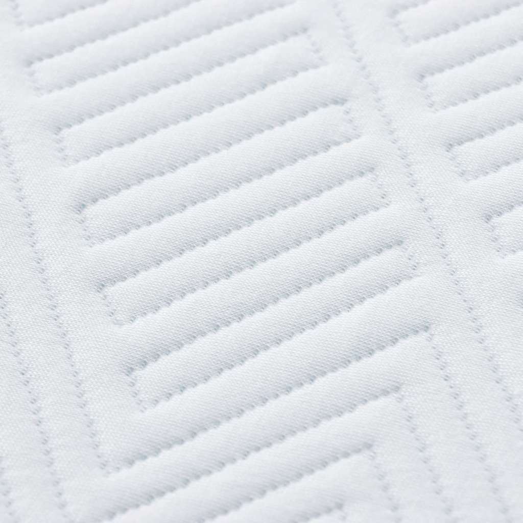 Materasso Bianco e Blu 140 x 200 cm Tessuto Jacquard | homemem39