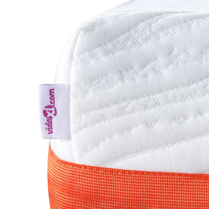 Materasso Bianco e Nero 200 x 200 cm Schiuma Infusa di Gel