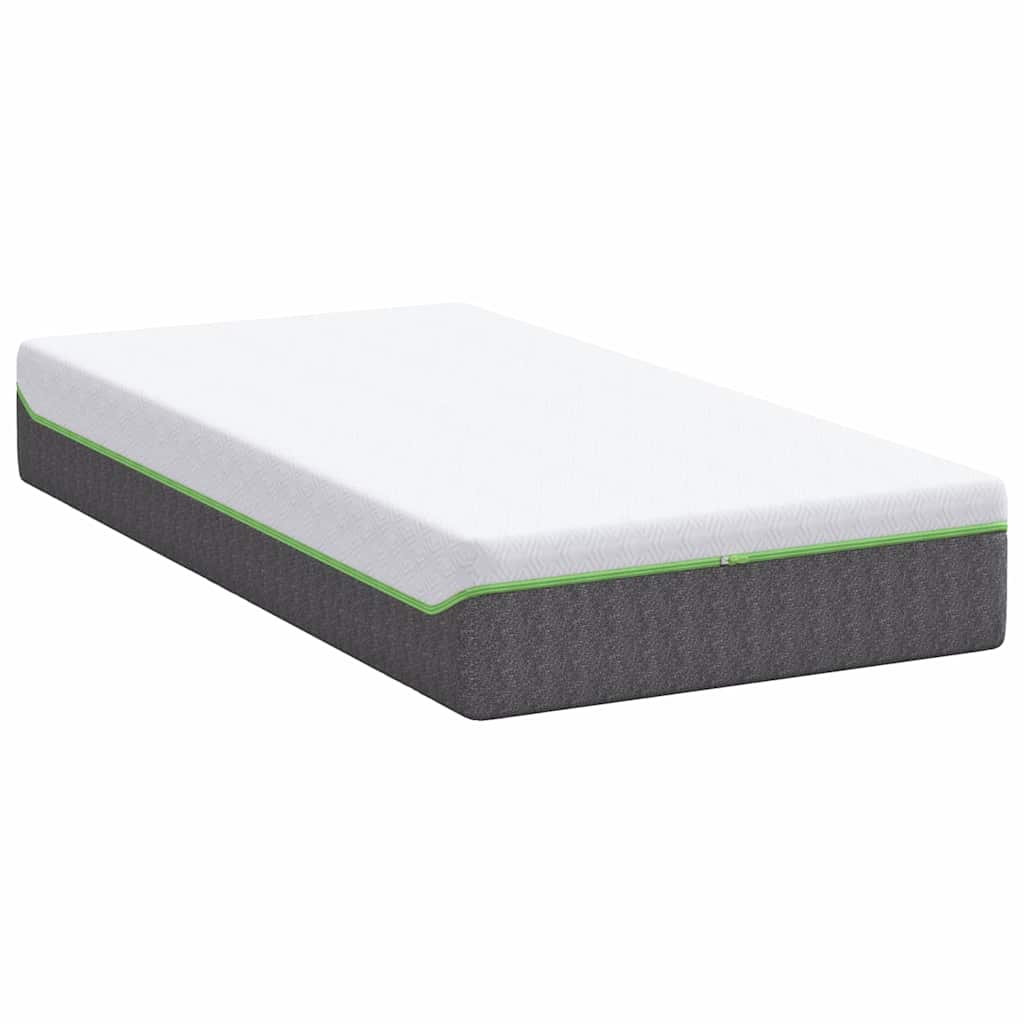 Materasso Bianco e Grigio 80 x 160 cm Molle Insacchettate