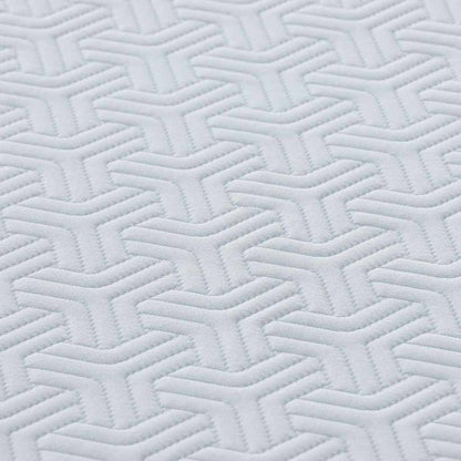 Materasso Bianco e Grigio 140 x 200 cm Tessuto Jacquard | homemem39
