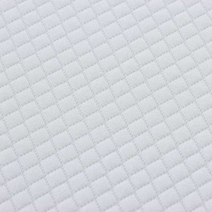Materasso Bianco e Grigio 140 x 190 cm Tessuto Jacquard | homemem39