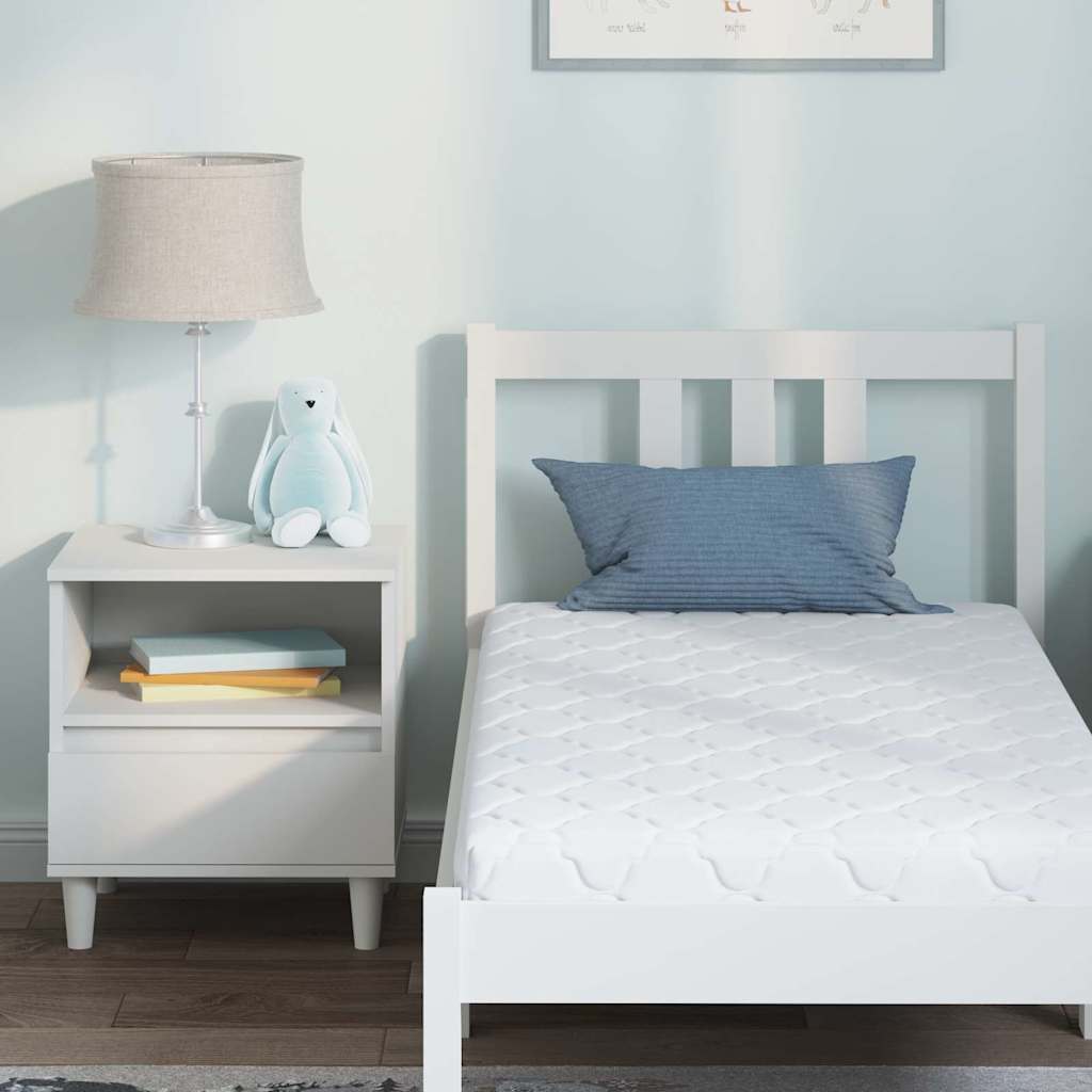 Materasso con Strato di Cocco Bianco 120 x 60 cm Schiuma PU - homemem39