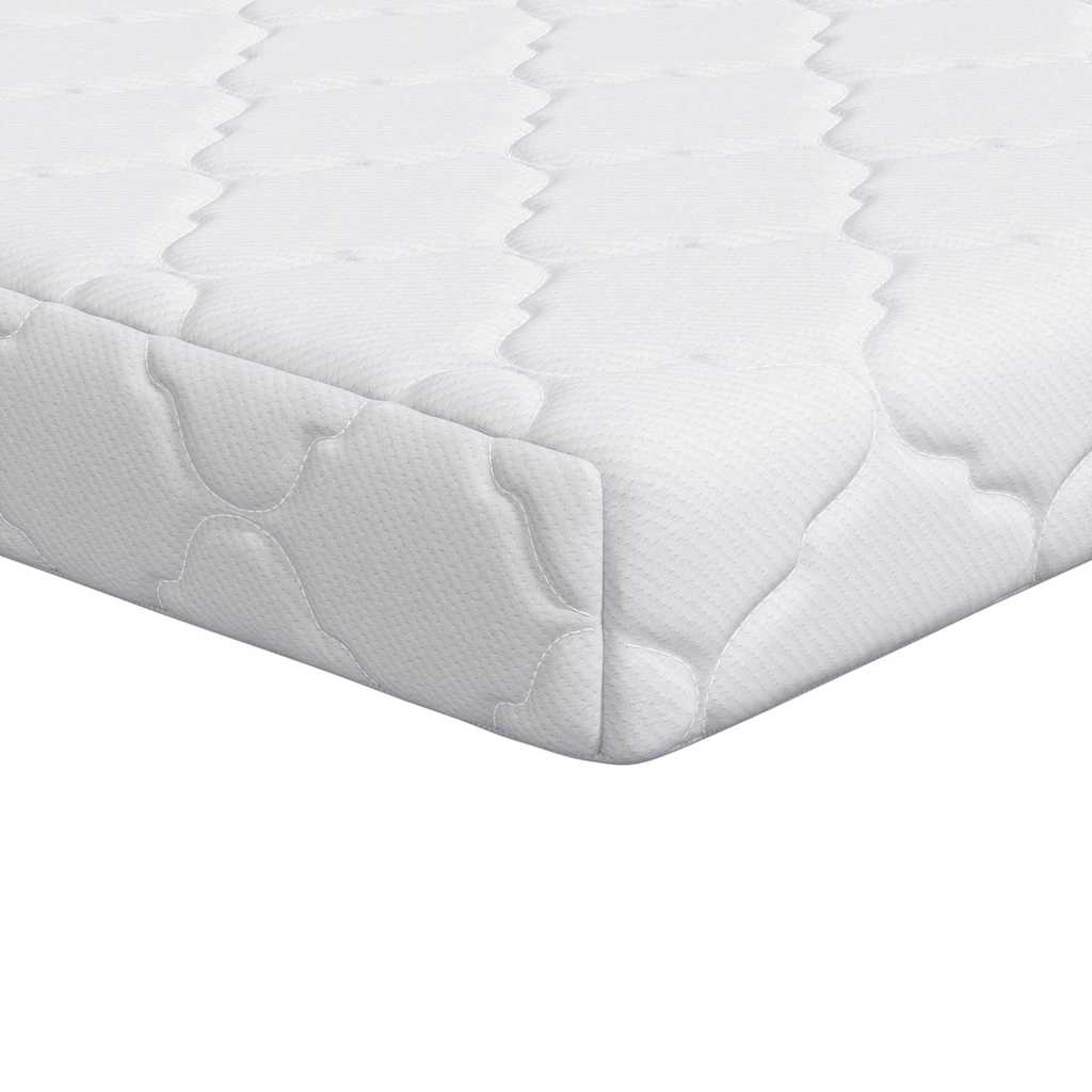Materasso con Strato di Cocco Bianco 120 x 60 cm Schiuma PU - homemem39