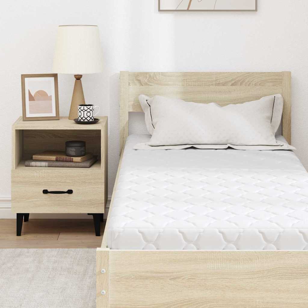 Materasso con Strato di Cocco Bianco 160 x 80 cm Schiuma PU - homemem39