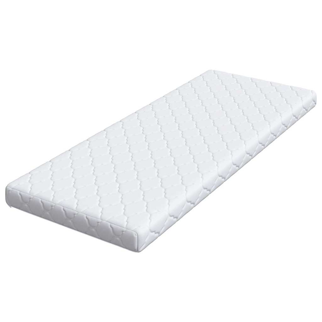 Materasso con Strato di Cocco Bianco 160 x 80 cm Schiuma PU - homemem39