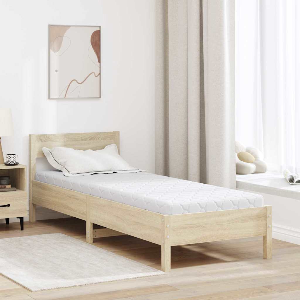 Materasso con Strato di Cocco Bianco 200 x 80 cm Schiuma PU - homemem39