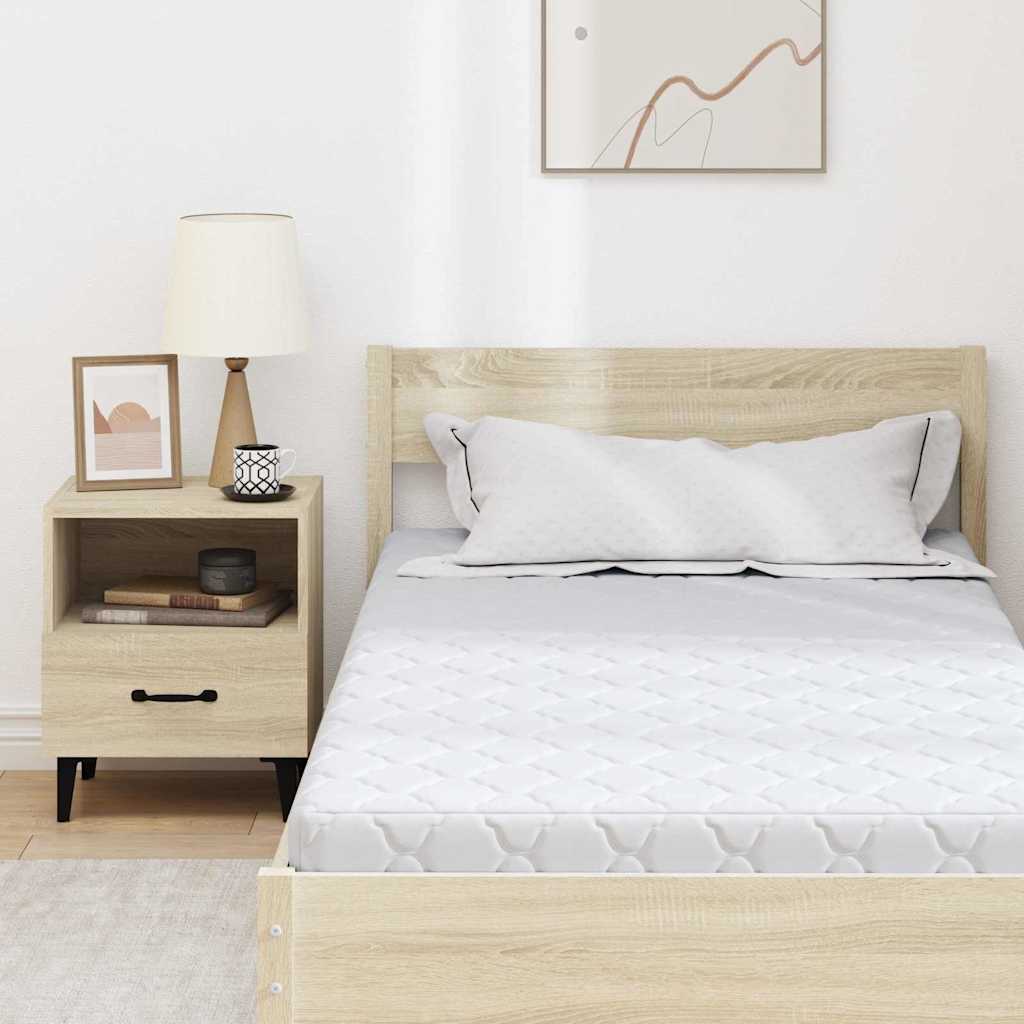 Materasso con Strato di Cocco Bianco 190 x 90 cm Schiuma PU - homemem39