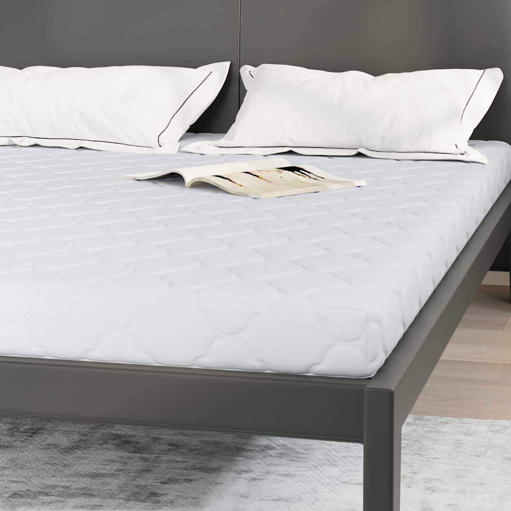 Materasso con Strato di Cocco Bianco 190 x 140 cm Schiuma PU - homemem39