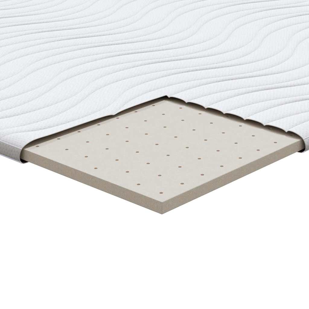 Topper per materasso Bianco 100 x 200 cm Tessuto a maglia | homemem39
