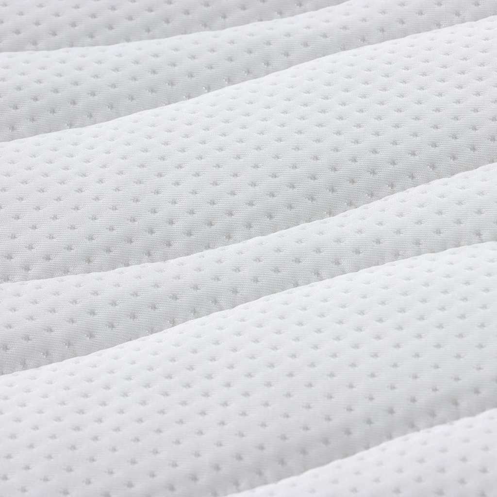 Topper per materasso Bianco 160 x 200 cm Tessuto a maglia | homemem39
