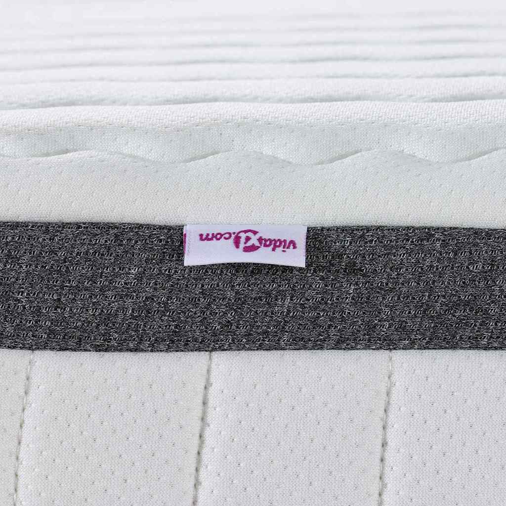 Materasso Bianco e Grigio 90 x 190 cm Molla Bonell - homemem39