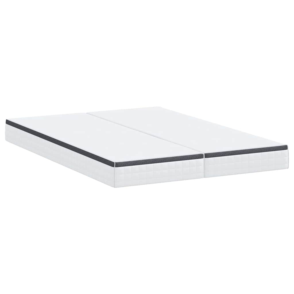 Materasso 2 pcs Bianco e Grigio 80 x 200 cm Molla Bonell - homemem39