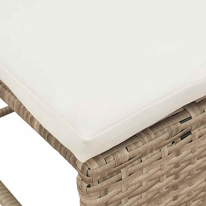 Set Divano da Giardino 6 pcs Beige e Crema polyrattan