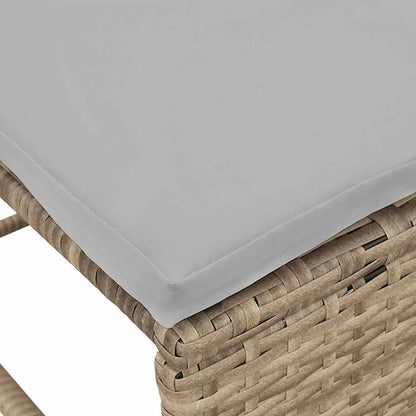 Set Divano da Giardino 6 pcs Beige e Grigio Chiaro polyrattan | homemem39