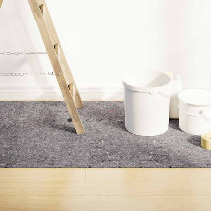 Telo Protettivo per Pittori Antiscivolo 10 m 280 g/m² Grigio - homemem39