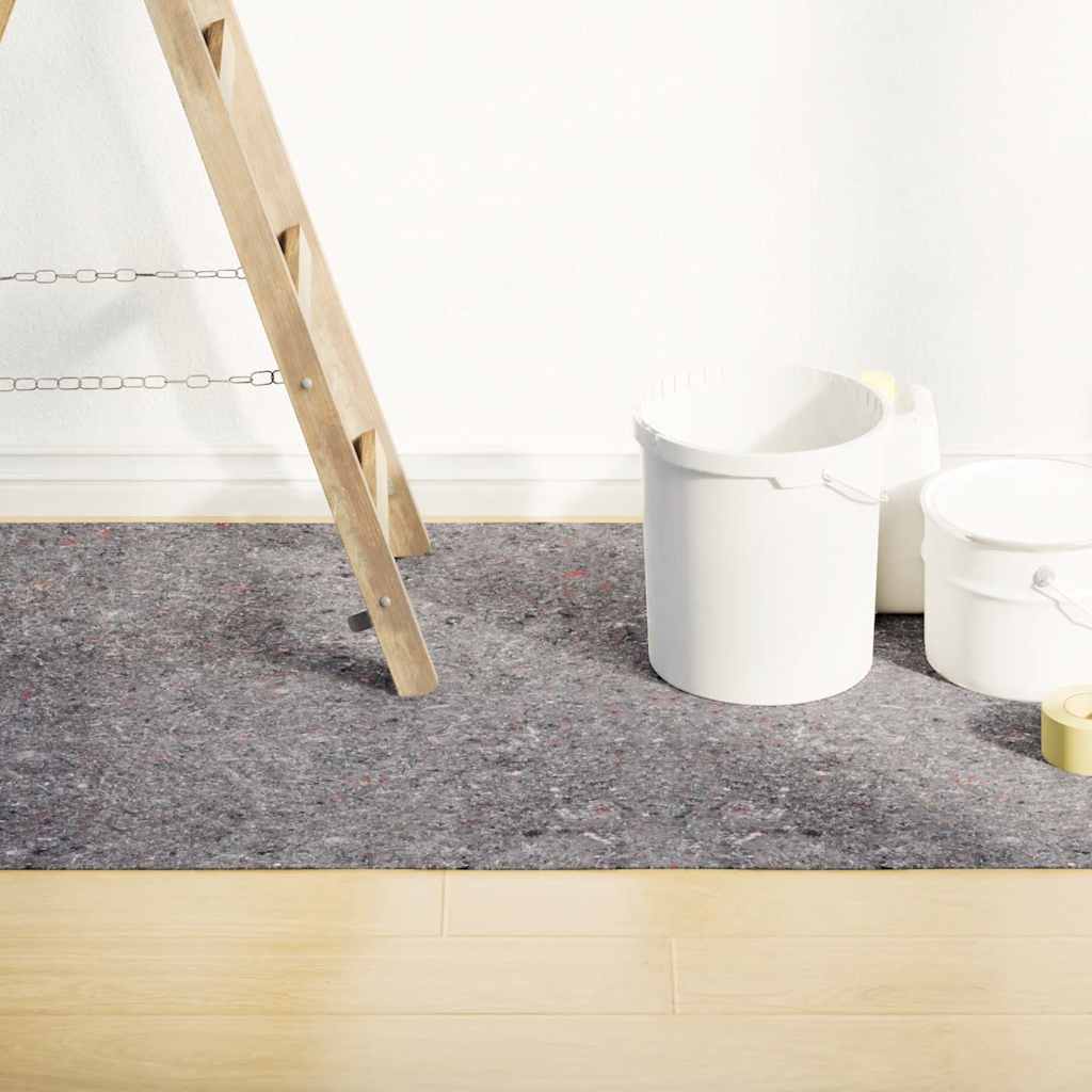 Telo Protettivo per Pittori Antiscivolo 25 m 280 g/m² Grigio - homemem39