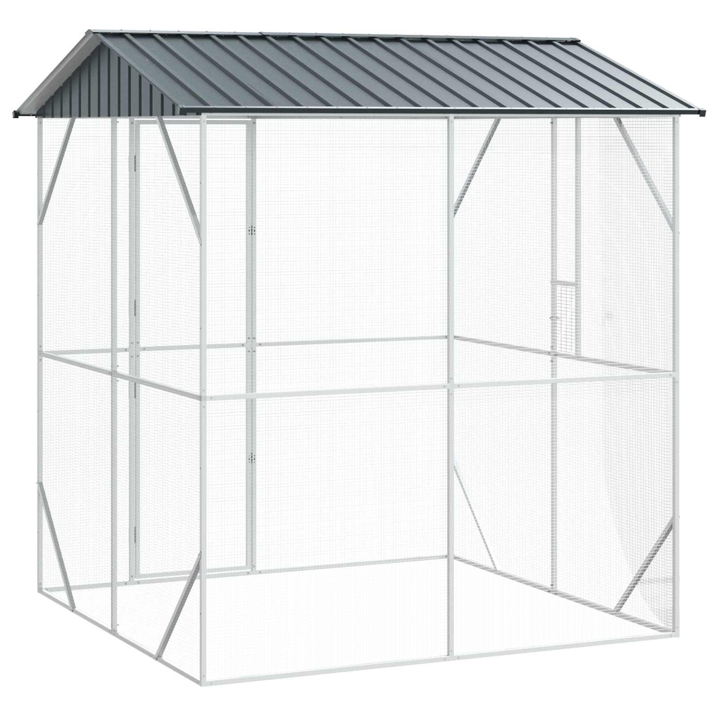 Gabbia per uccelli Antracite 215 x 208 x 247 cm Acciaio zincato | homemem39