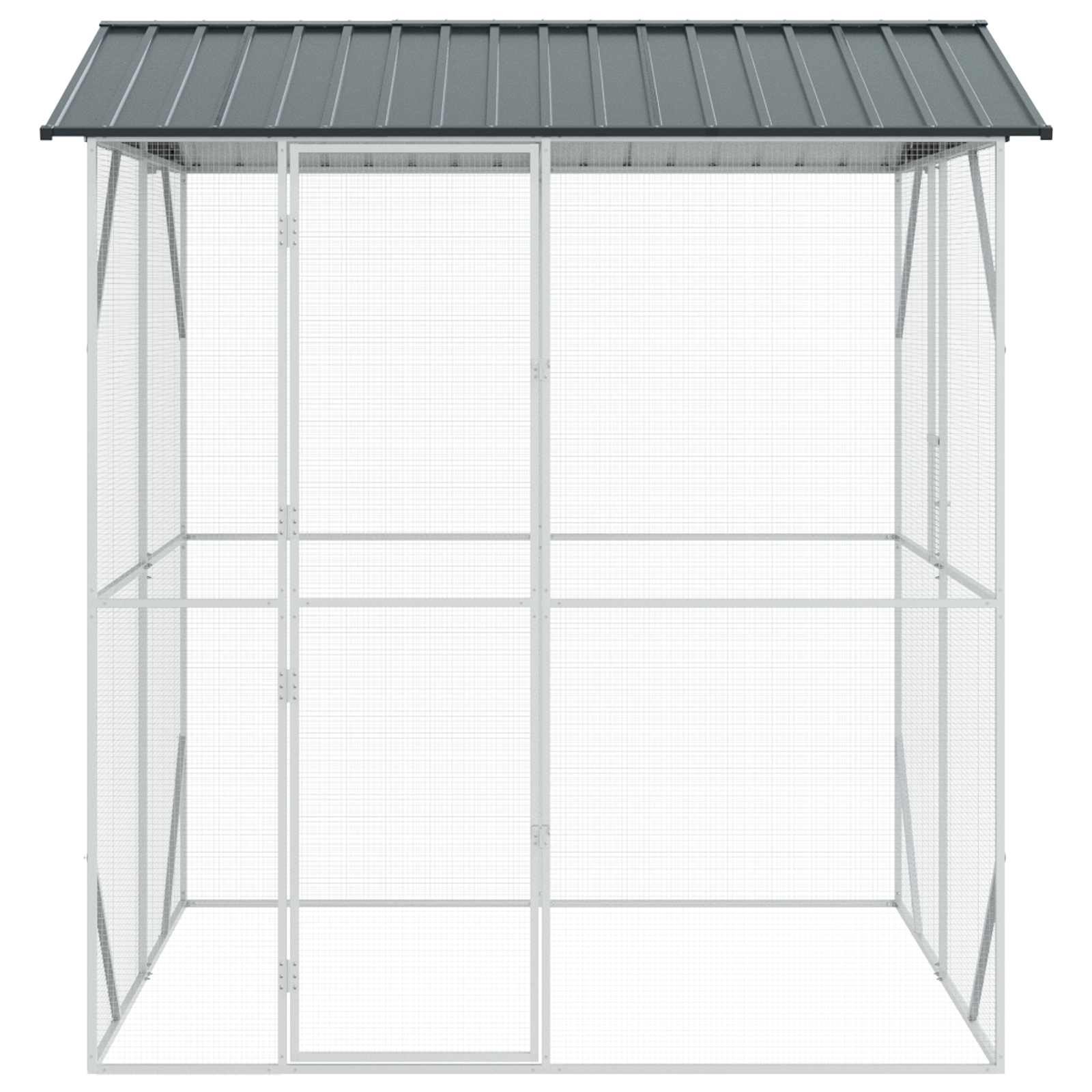 Gabbia per uccelli Antracite 215 x 208 x 247 cm Acciaio zincato | homemem39
