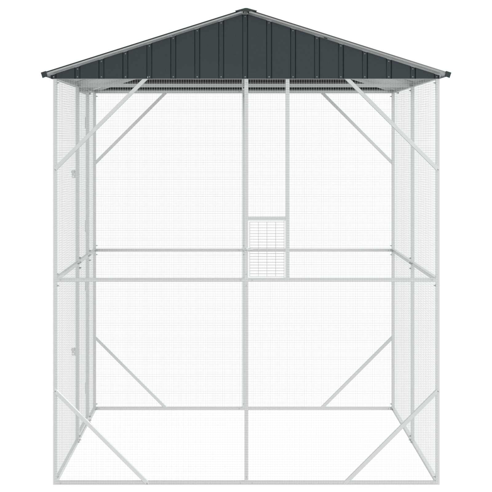 Gabbia per uccelli Antracite 215 x 208 x 247 cm Acciaio zincato | homemem39