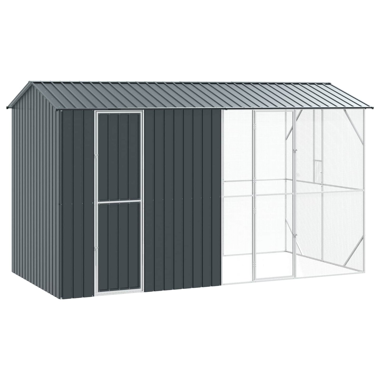 Gabbia per uccelli Antracite 430 x 208 x 247 cm Acciaio zincato | homemem39