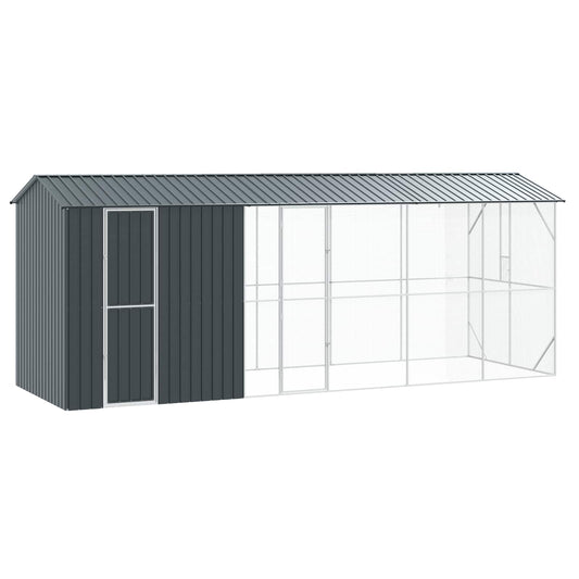 Gabbia per uccelli Antracite 645 x 208 x 247 cm Acciaio zincato | homemem39