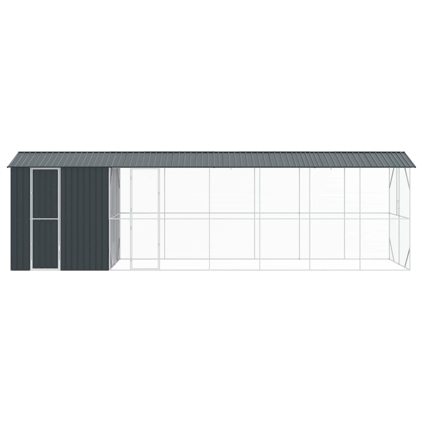Gabbia per uccelli Antracite 860 x 208 x 247 cm Acciaio zincato | homemem39