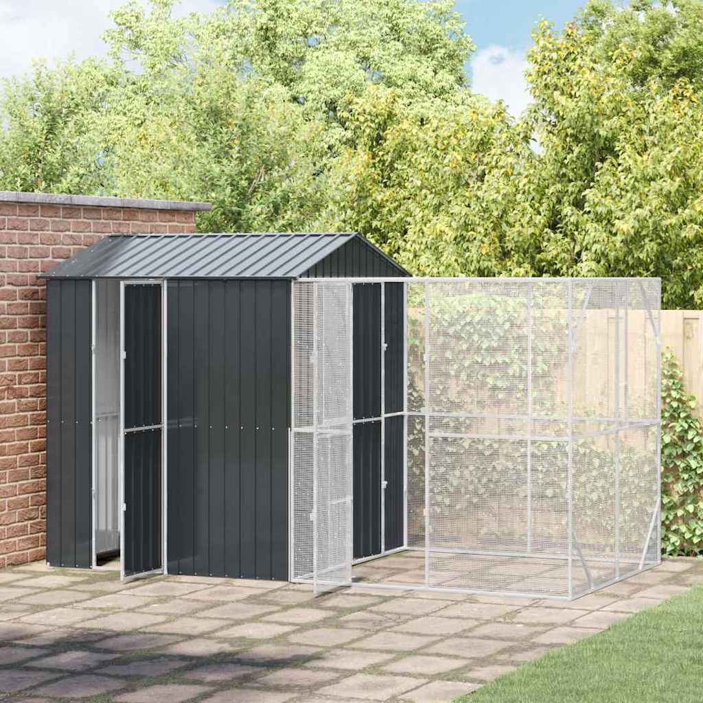 Gabbia per uccelli Antracite 418 x 210 x 247 cm Acciaio zincato | homemem39