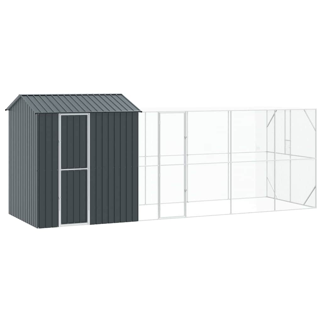 Gabbia per uccelli Antracite 621 x 208 x 247 cm Acciaio zincato | homemem39