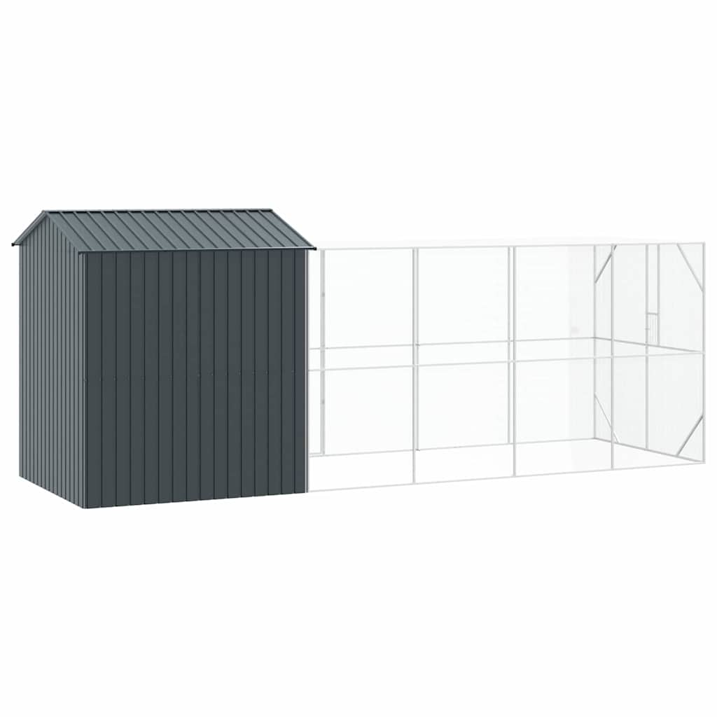 Gabbia per uccelli Antracite 621 x 208 x 247 cm Acciaio zincato | homemem39