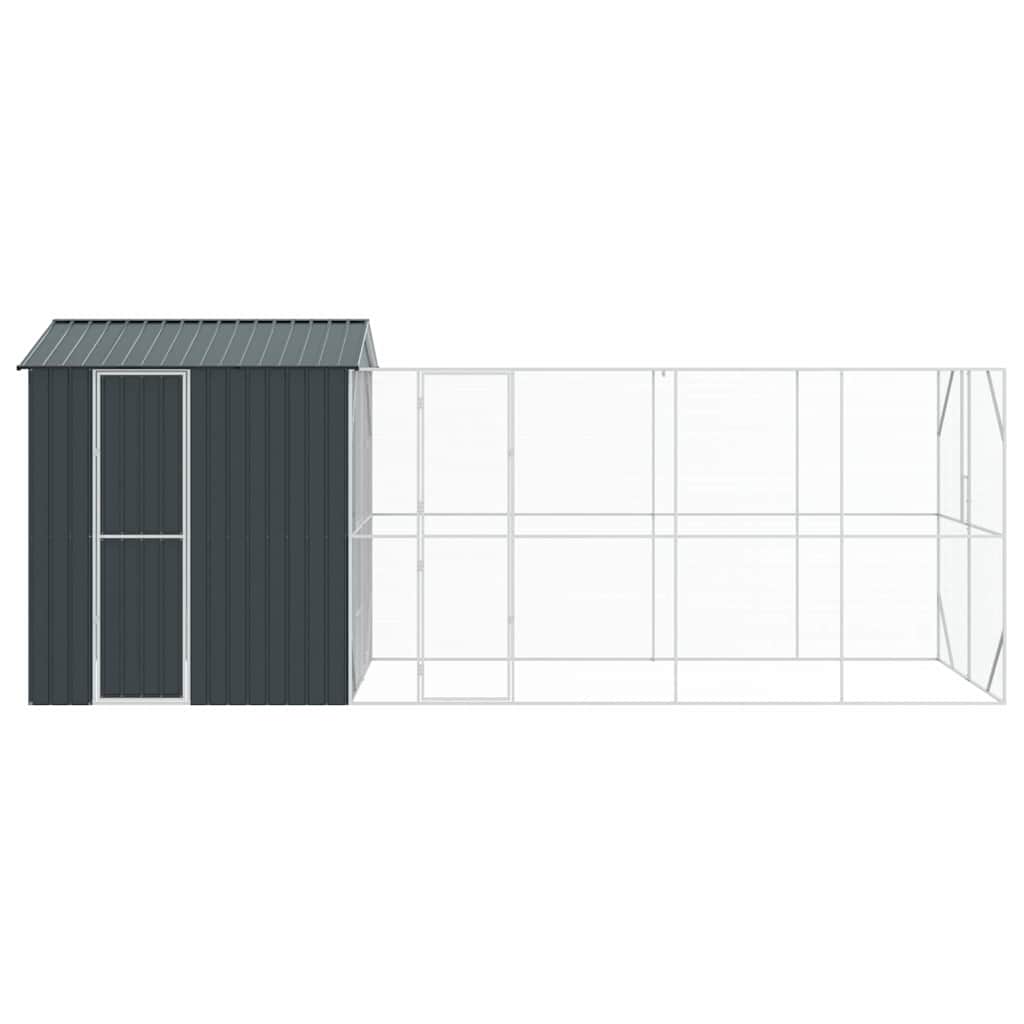 Gabbia per uccelli Antracite 621 x 208 x 247 cm Acciaio zincato | homemem39