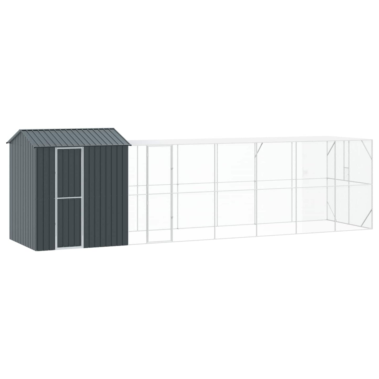 Gabbia per uccelli Antracite 824 x 208 x 247 cm Acciaio zincato | homemem39