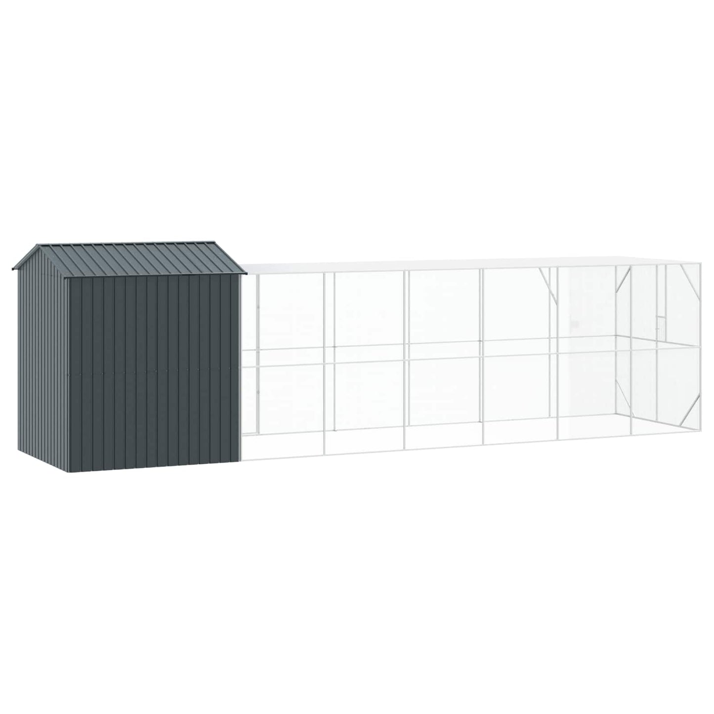 Gabbia per uccelli Antracite 824 x 208 x 247 cm Acciaio zincato | homemem39