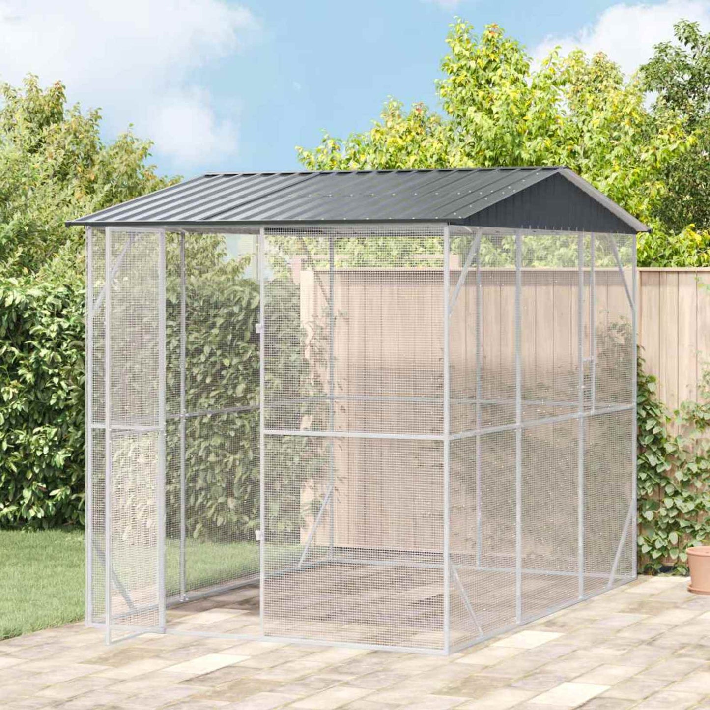 Gabbia per uccelli Antracite 227 x 310 x 247 cm Acciaio zincato | homemem39