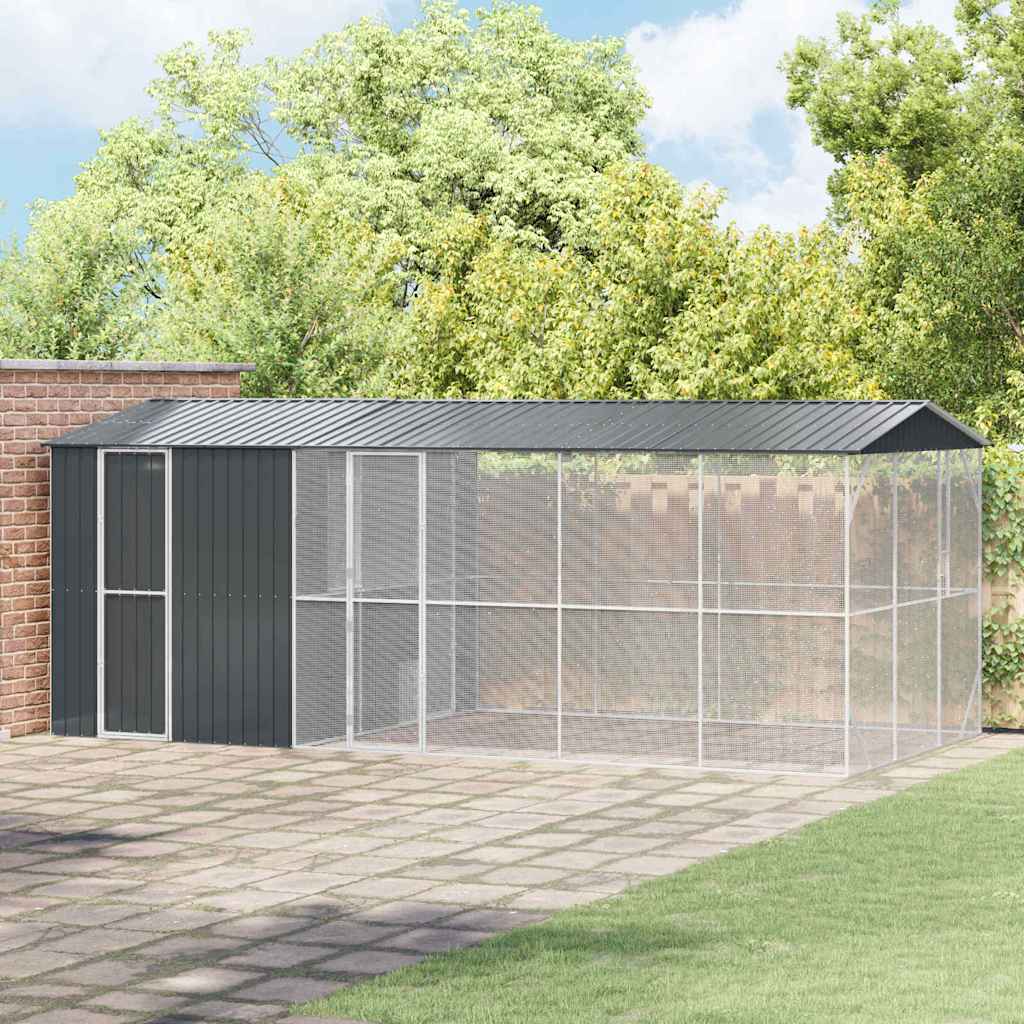 Gabbia per uccelli Antracite 645 x 310 x 247 cm Acciaio zincato | homemem39