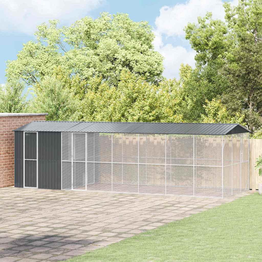 Gabbia per uccelli Antracite 860 x 310 x 247 cm Acciaio zincato | homemem39
