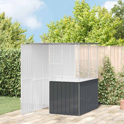Gabbia per uccelli Antracite 165 x 165 x 200 cm Acciaio zincato | homemem39