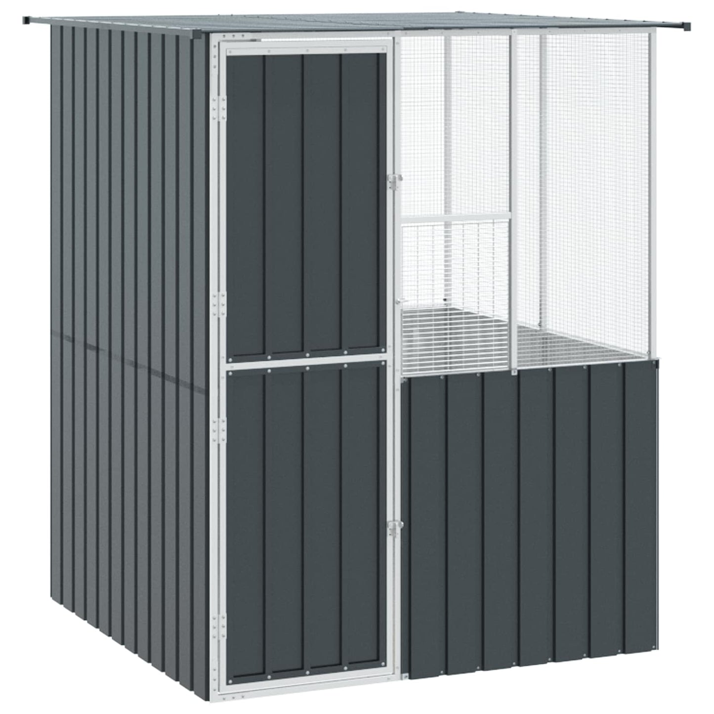 Gabbia per uccelli Antracite 165 x 165 x 200 cm Acciaio zincato | homemem39