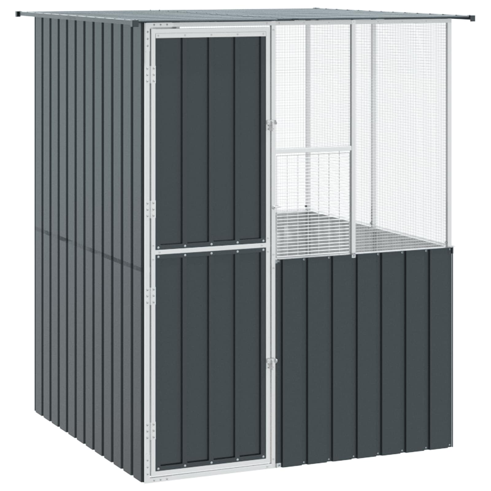 Gabbia per uccelli Antracite 165 x 165 x 200 cm Acciaio zincato | homemem39