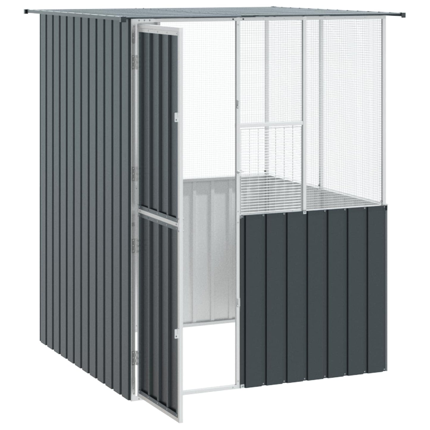 Gabbia per uccelli Antracite 165 x 165 x 200 cm Acciaio zincato | homemem39