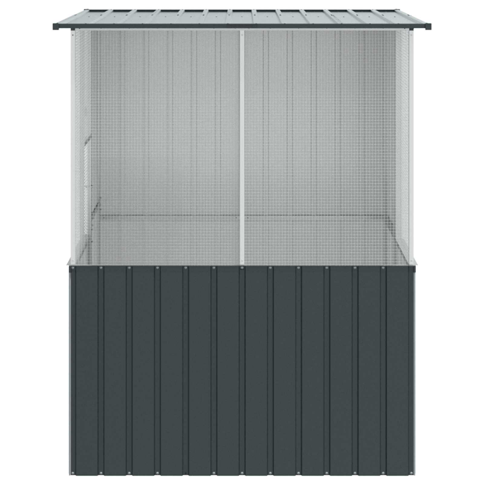Gabbia per uccelli Antracite 165 x 165 x 200 cm Acciaio zincato | homemem39