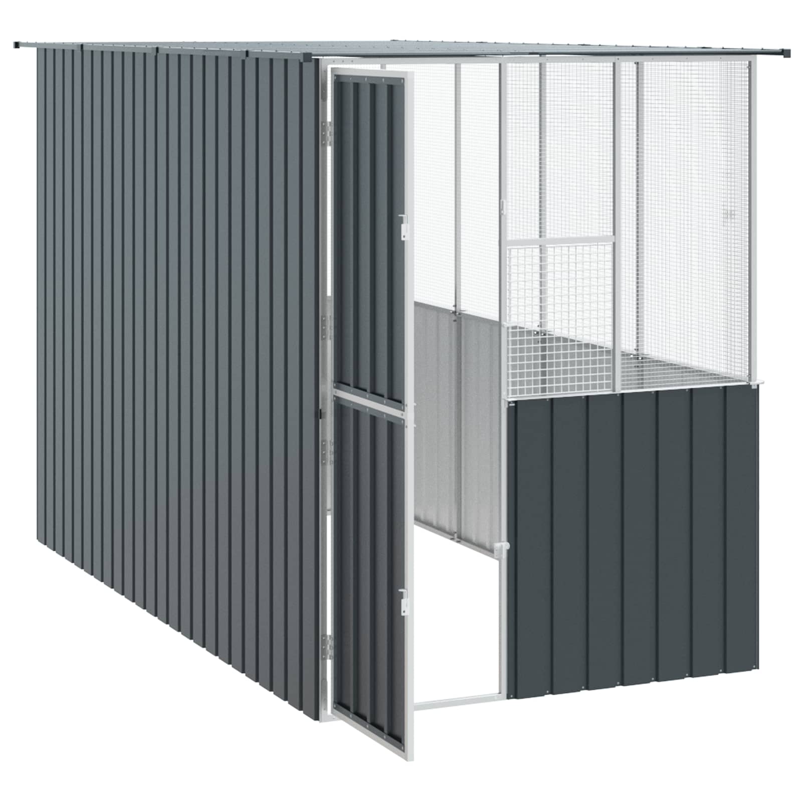 Gabbia per uccelli Antracite 165 x 318 x 200 cm Acciaio zincato | homemem39