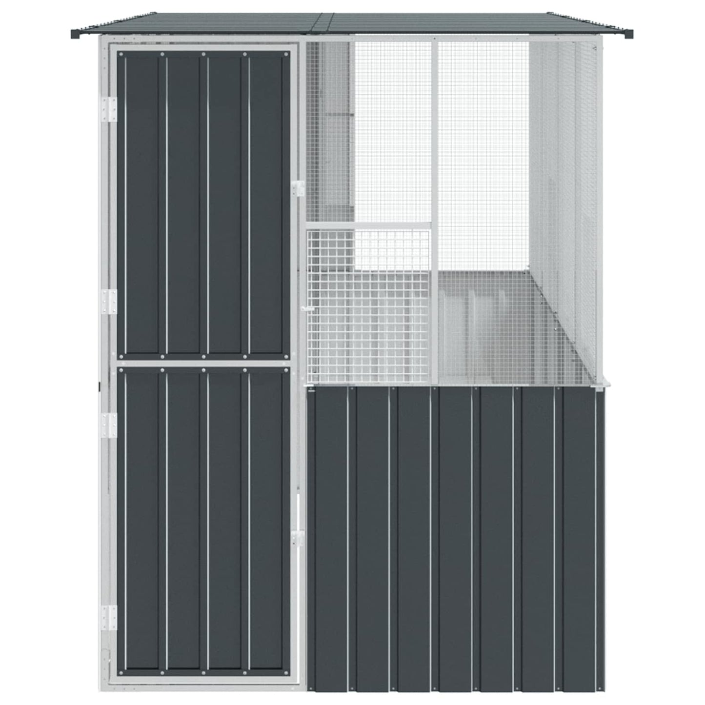 Gabbia per uccelli Antracite 165 x 318 x 200 cm Acciaio zincato | homemem39