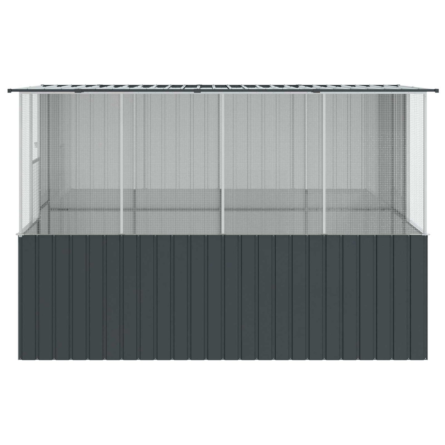 Gabbia per uccelli Antracite 165 x 318 x 200 cm Acciaio zincato | homemem39