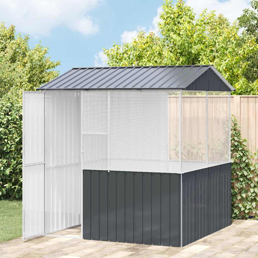 Gabbia per uccelli Antracite 215 x 209 x 230 cm Acciaio zincato | homemem39