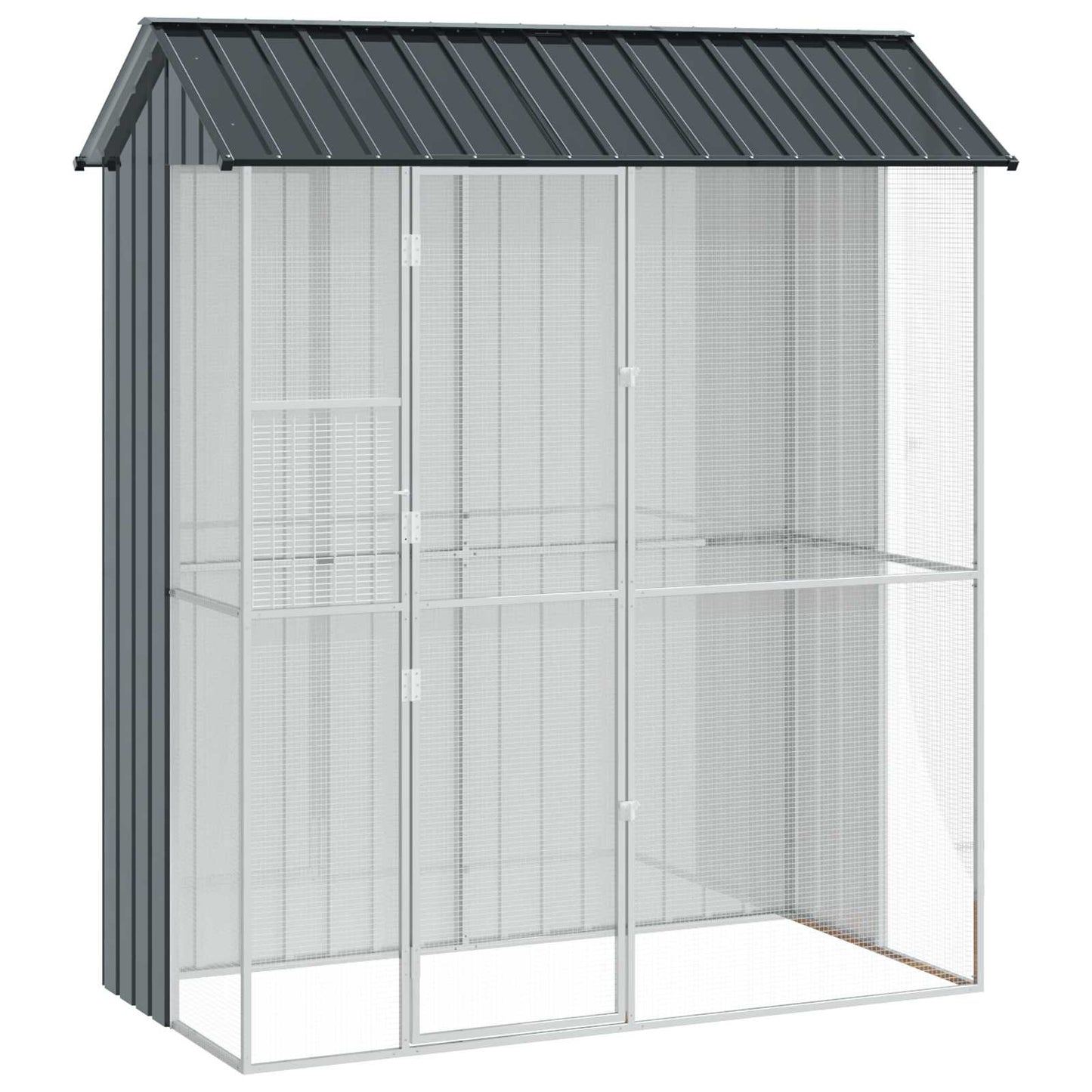Gabbia per uccelli Antracite 215 x 110 x 247 cm Acciaio zincato | homemem39