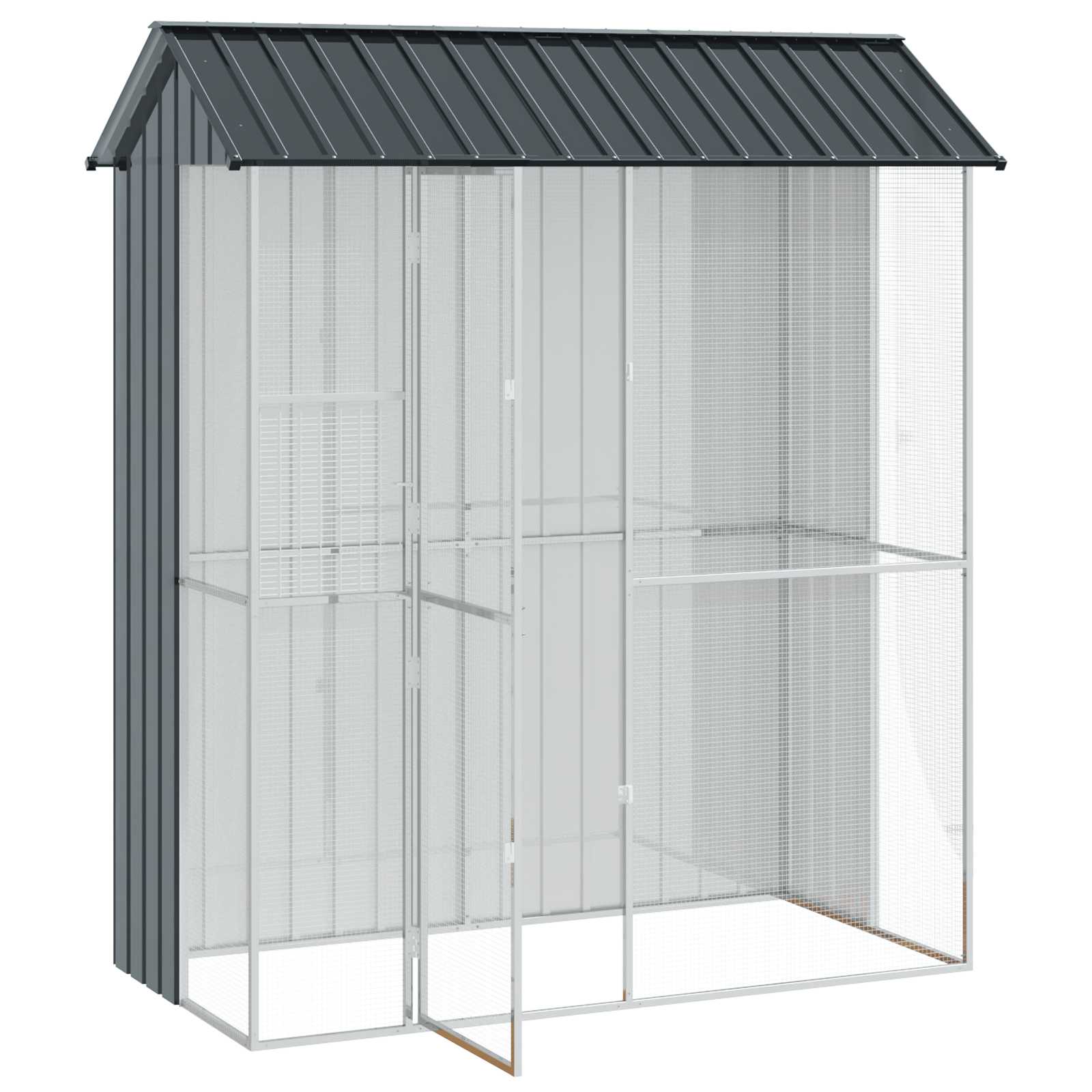 Gabbia per uccelli Antracite 215 x 110 x 247 cm Acciaio zincato | homemem39