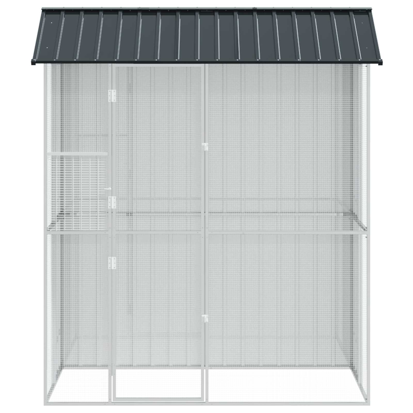 Gabbia per uccelli Antracite 215 x 110 x 247 cm Acciaio zincato | homemem39