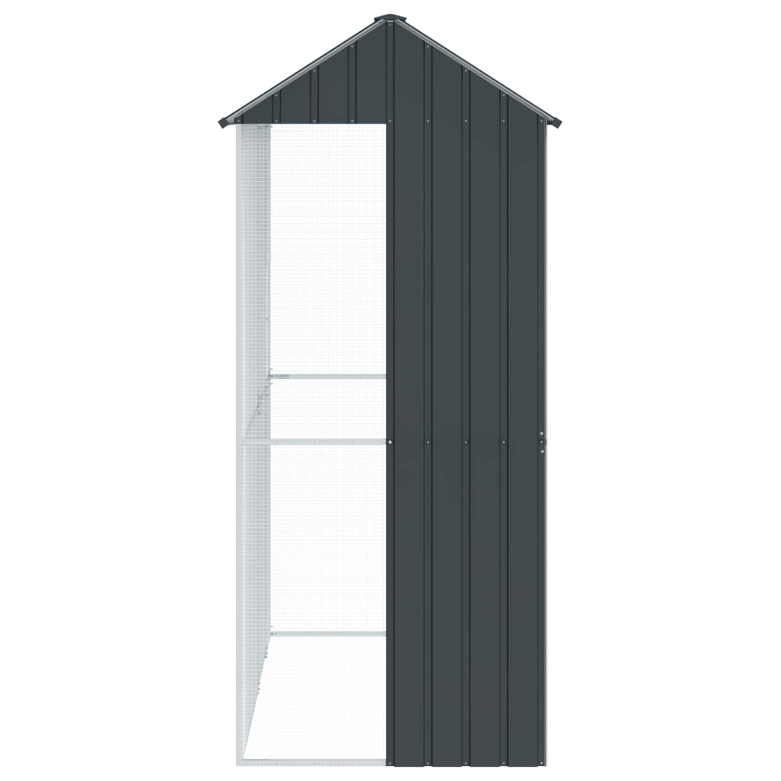 Gabbia per uccelli Antracite 215 x 110 x 247 cm Acciaio zincato | homemem39