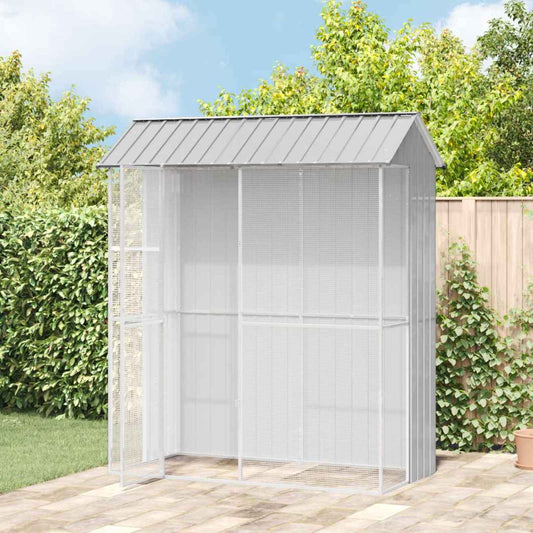 Gabbia per uccelli Grigio 215 x 110 x 247 cm Acciaio zincato | homemem39
